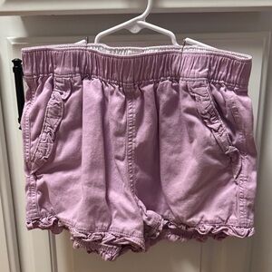 Crewcuts Lavender Pink Ruffle Hem Girls Shorts